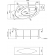 Акриловая ванна 1МАРКА  Julianna L 160x95 см, без опоры угловая, асимметричная
