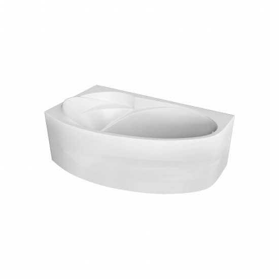 Акриловая ванна 1МАРКА  Julianna L 170x100 см, угловая, с каркасом, асимметричная