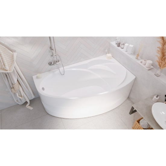 Акриловая ванна 1МАРКА  Julianna R 160x95 см, угловая, с каркасом, асимметричная