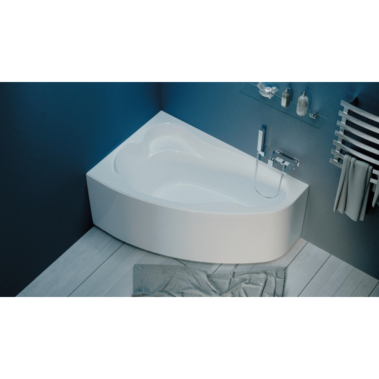 Акриловая ванна 1МАРКА  Lil L 140x90 см, угловая, с каркасом, асимметричная