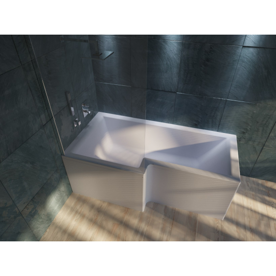 Акриловая ванна 1МАРКА  Linea L 165x85 см, без опоры угловая, асимметричная