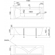 Акриловая ванна 1МАРКА  Modern 150x70 см, с ножками
