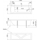 Акриловая ванна 1МАРКА  Modern 165x70 см, с ножками
