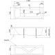 Акриловая ванна 1МАРКА  Modern 170x70 см, с ножками