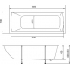 Акриловая ванна 1МАРКА  Modern 180x70 см, без опоры