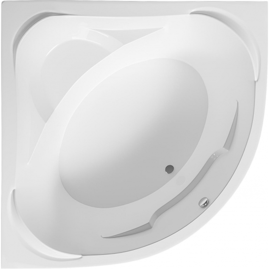 Акриловая ванна 1МАРКА  Palermo 150x150 см, угловая, с каркасом, для двоих, четверть круга