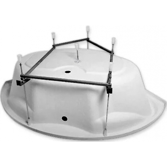Акриловая ванна 1МАРКА  Palermo 150x150 см, угловая, с каркасом, для двоих, четверть круга