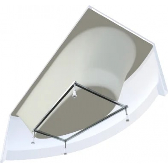 Акриловая ванна 1МАРКА  Piccolo L 150x75 см, угловая, с каркасом, асимметричная