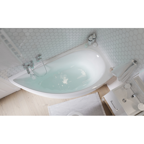 Акриловая ванна 1МАРКА  Piccolo R 150x75 см, без опоры угловая, асимметричная