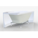 Акриловая ванна 1МАРКА  Piccolo R 150x75 см, угловая, с каркасом, асимметричная