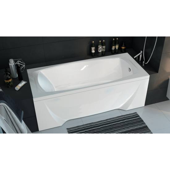 Акриловая ванна 1МАРКА  Pragmatika 173x75 см, обрезная, с каркасом