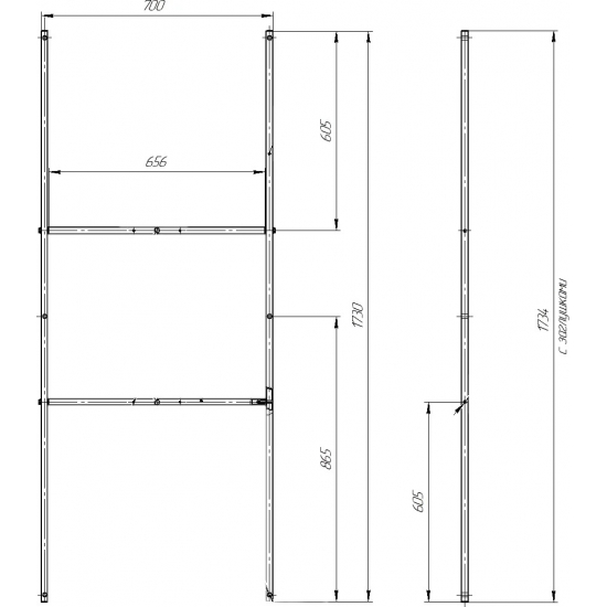 Акриловая ванна 1МАРКА  Prime 180x75 см, с каркасом