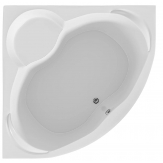 Акриловая ванна 1МАРКА  Trapani 140x140 см, без опоры угловая, для двоих, четверть круга