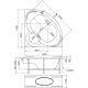 Акриловая ванна 1МАРКА  Trapani 140x140 см, угловая, с каркасом, для двоих, четверть круга