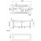 Акриловая ванна 1МАРКА  Vita 160x70 см, с каркасом
