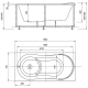 Акриловая ванна АКВАТЕК Афродита AFR150-0000033 150x70 с каркасом 