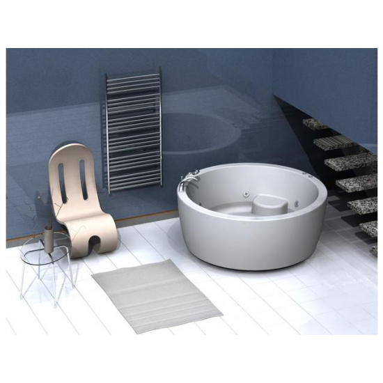 Акриловая ванна АКВАТЕК Аура AUR180-0000033 180x180 с каркасом и фронтальным экраном