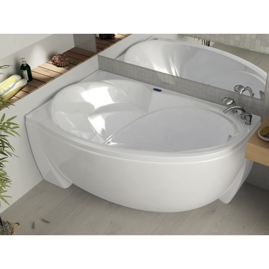 Акриловая ванна АКВАТЕК Бетта BET150-0000041 150x95 L левая с каркасом и фронтальным экраном