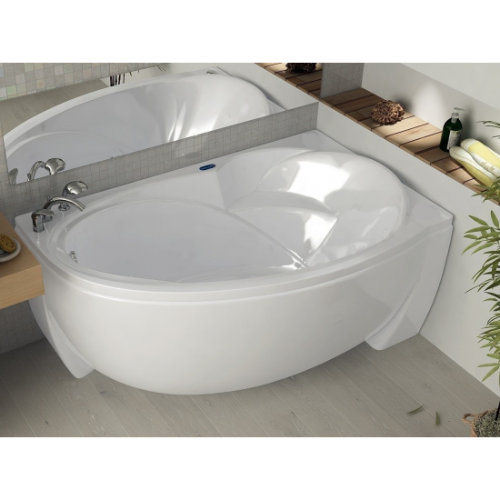 Акриловая ванна АКВАТЕК Бетта BET160-0000028 160x97 R правая с каркасом и фронтальным экраном