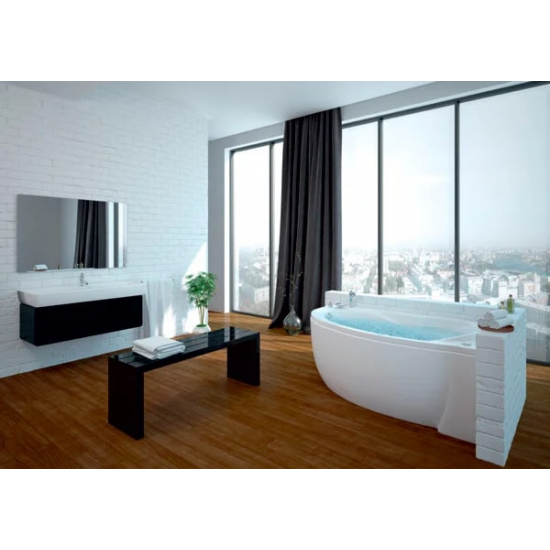 Акриловая ванна АКВАТЕК Бетта BET170-0000139 170x97 R правая с каркасом и фронтальным экраном