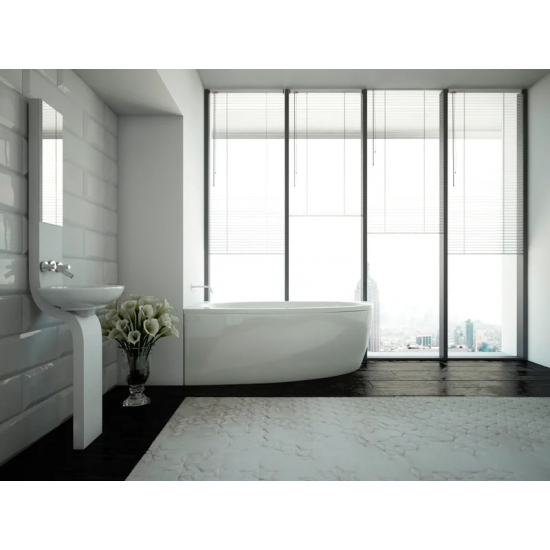 Акриловая ванна АКВАТЕК Дива L DIV170-0000002 170x90 см, с каркасом, асимметричная