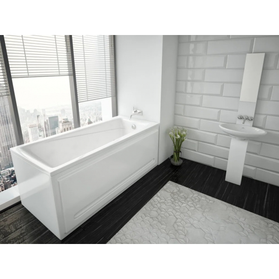Акриловая ванна АКВАТЕК Либра LIB170-0000024 170x70 см,с каркасом и фронтальным экраном, слив справа