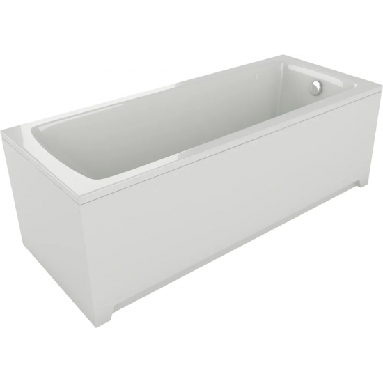 Акриловая ванна АКВАТЕК Либра New LIB150N-0000008 150x70 см, с каркасом, со сливом-переливом