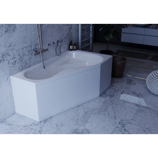 Акриловая ванна АКВАТЕК Медея MED180-0000038 170x95 R правая с каркасом и фронтальным экраном