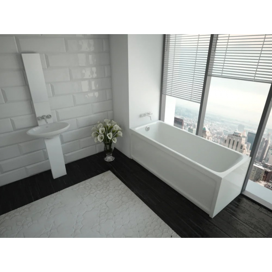 Акриловая ванна АКВАТЕК Мия MIY140-0000001 Eco-Friendly 140x70 см, с каркасом