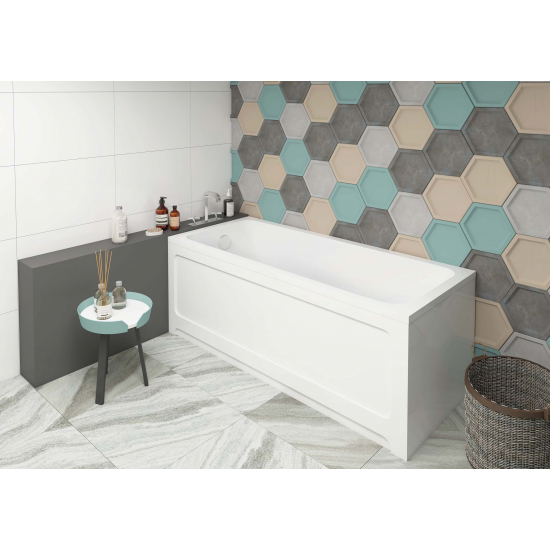 Акриловая ванна АКВАТЕК Мия MIY150-0000001 Eco-Friendly 150x70 см, с каркасом