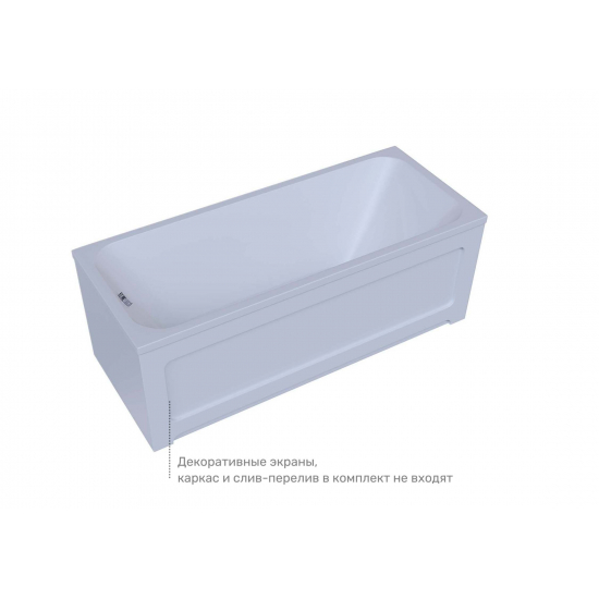 Акриловая ванна АКВАТЕК Мия MIY155-0000001 Eco-Friendly 155x70 см, без опоры