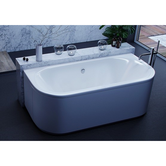 Акриловая ванна АКВАТЕК Морфей MOR190-0000059 190x90 см, с каркасом и фронтальным экраном