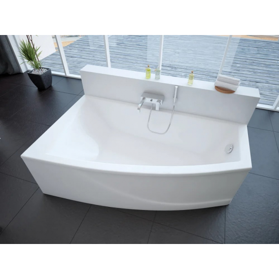 Акриловая ванна АКВАТЕК Оракул ORK180-0000004 180x125 L левая с каркасом и фронтальным экраном