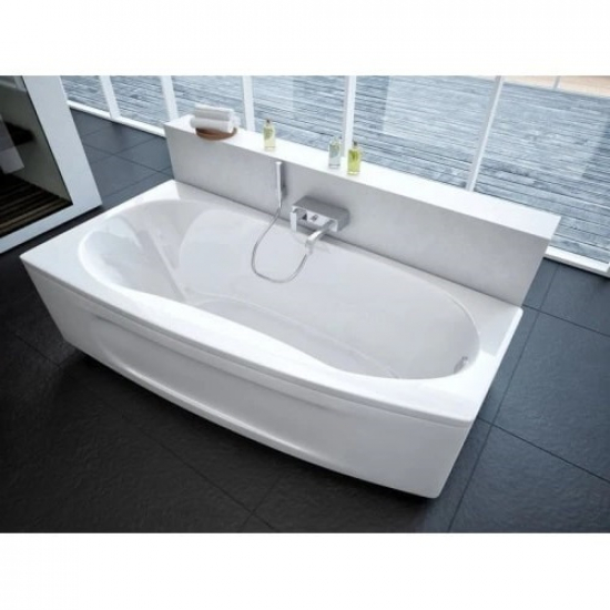 Акриловая ванна АКВАТЕК Пандора PAN160-0000078 L 160x75 см, левая, с каркасом, со сливом-переливом