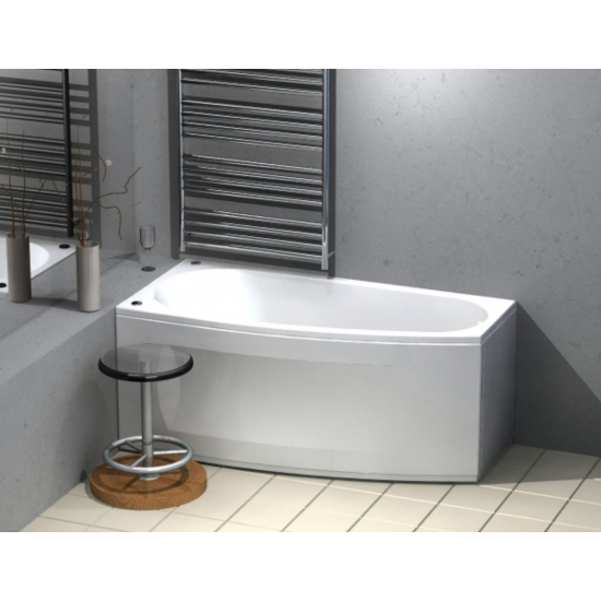 Акриловая ванна АКВАТЕК Пандора PAN160-0000078 L 160x75 см, левая, с каркасом, со сливом-переливом