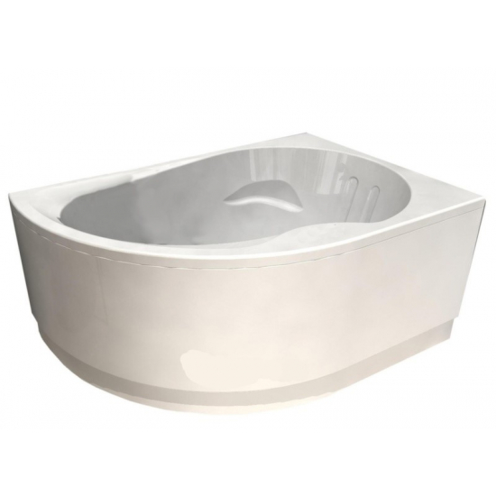 Акриловая ванна АКВАТЕК Вирго VIR150-0000025 150x100 R правая с каркасом и фронтальным экраном