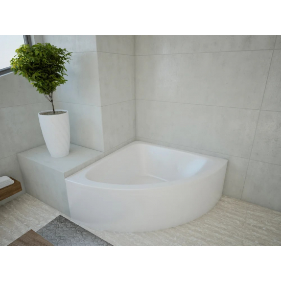 Акриловая ванна АКВАТЕК Юпитер UPT150-0000026 150x150 см, угловая, вклеенный каркас, с экраном