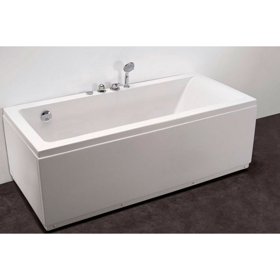 Акриловая ванна  APPOLLO TS-9012 170x75x60 с сифоном и подголовником