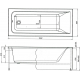Акриловая ванна AQUANET Bright 230255 165x70 см, с каркасом