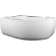 Акриловая ванна AQUANET Capri 00205345 L 170x110 см, угловая, с каркасом, асимметричная