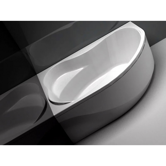 Акриловая ванна AQUANET Capri 00205476 L 160x100 см, угловая, с каркасом, асимметричная