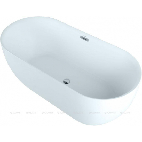 Акриловая ванна AQUANET Delight 208600 170x80 см, отдельностоящая, овальная, со сливом-переливом