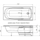 Акриловая ванна AQUANET Extra 209630 150x70 см, с каркасом