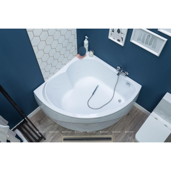 Акриловая ванна AQUANET Fregate 00205488 120x120 см, угловая, с каркасом, четверть круга
