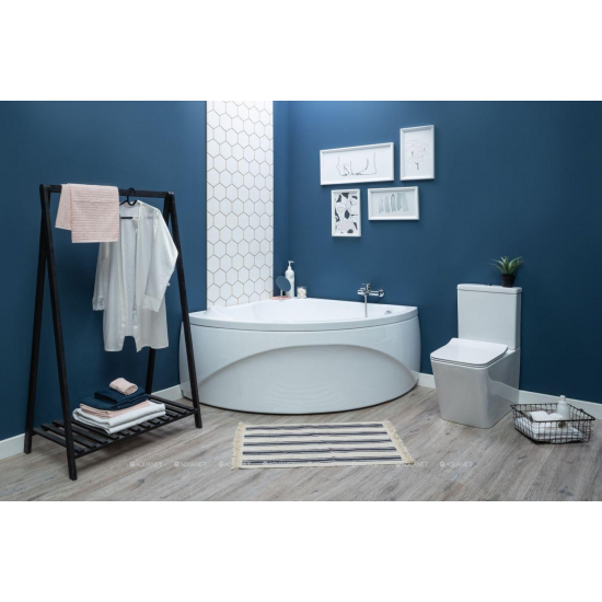 Акриловая ванна AQUANET Fregate 00205488 120x120 см, угловая, с каркасом, четверть круга