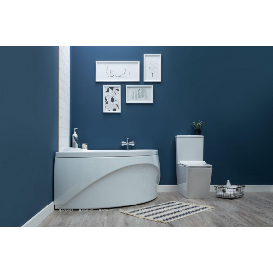 Акриловая ванна AQUANET Fregate 00205488 120x120 см, угловая, с каркасом, четверть круга