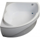 Акриловая ванна AQUANET Fregate 00205488 120x120 см, угловая, с каркасом, четверть круга