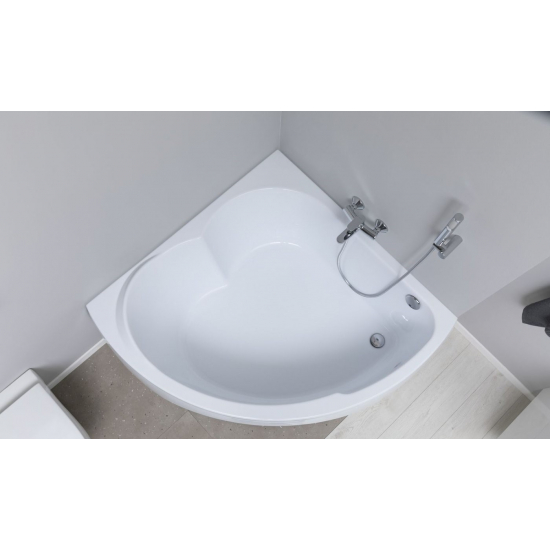 Акриловая ванна AQUANET Fregate 00205488 120x120 см, угловая, с каркасом, четверть круга