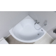 Акриловая ванна AQUANET Fregate 00205488 120x120 см, угловая, с каркасом, четверть круга