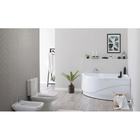 Акриловая ванна AQUANET Graciosa 00205389 R 150x90 см, угловая, с каркасом, асимметричная